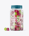 Plastic Bottle with Gummies Mockup