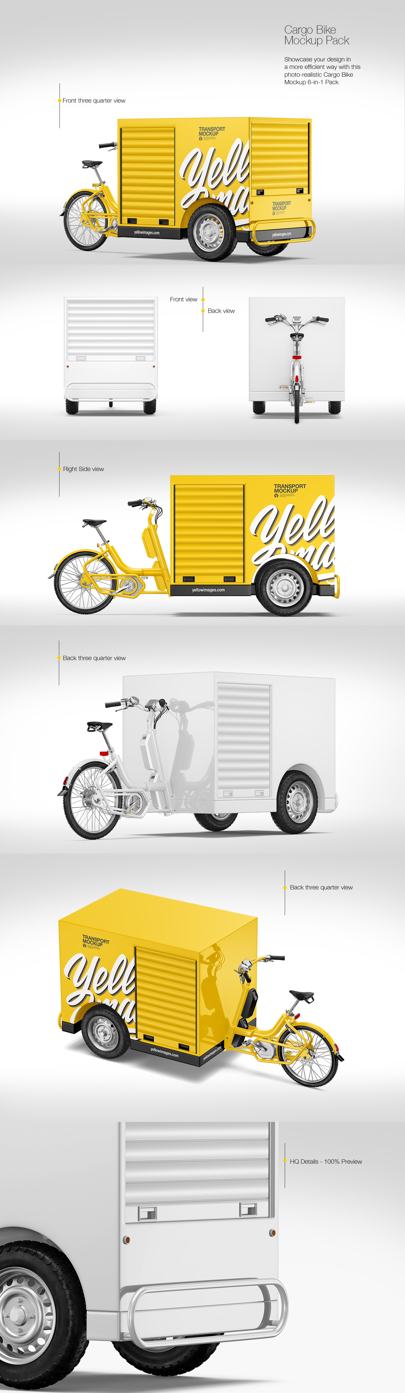 Cargo Bike Mockup Pack Cargo Bike Mockup Pack