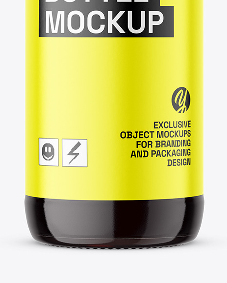 Soy Sauce Glass Bottle Mockup