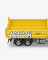 Tipper Truck Mockup - Side View (High Angle Shot)