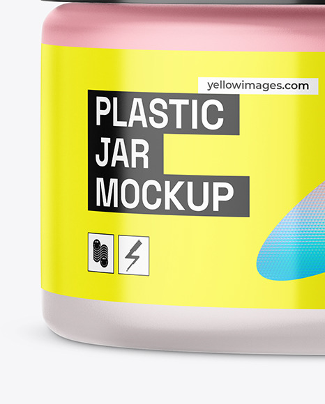 Frosted Glass Cosmetic Jar Mockup