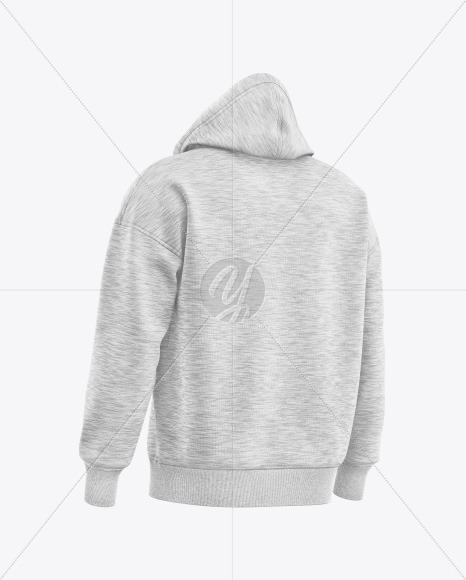 Melange Oversize Hoodie Mockup