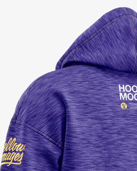 Melange Oversize Hoodie Mockup