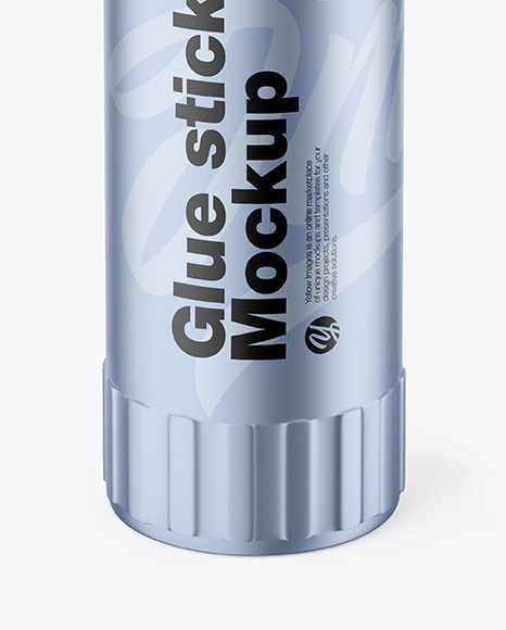 Metallic Glue Stick Mockup