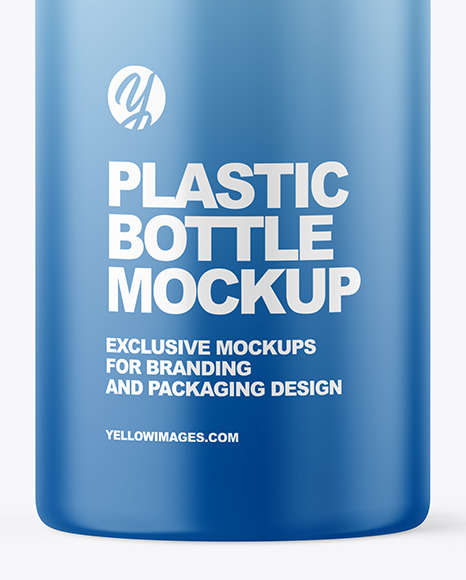 Matte Cosmetic Bottle with Pump Mockup