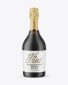 Ceramic Champagne Bottle Mockup