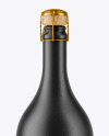 Ceramic Champagne Bottle Mockup