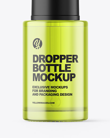 Color Dropper Bottle Mockup