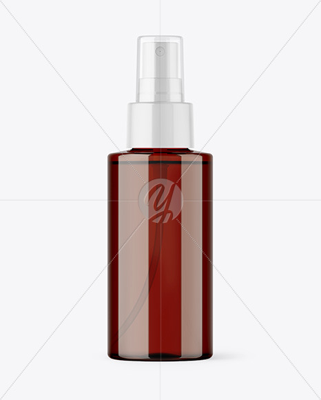 Amber Spray Bottle Mockup