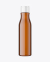 Amber Plastic Cosmetic Bottle Mockup