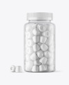 Plastic Bottle with Gummies Mockup