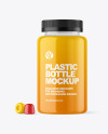Plastic Bottle with Gummies Mockup