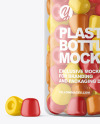 Plastic Bottle with Gummies Mockup
