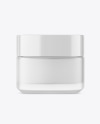 Frosted Glass Cosmetic Jar Mockup