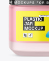 Frosted Glass Cosmetic Jar Mockup