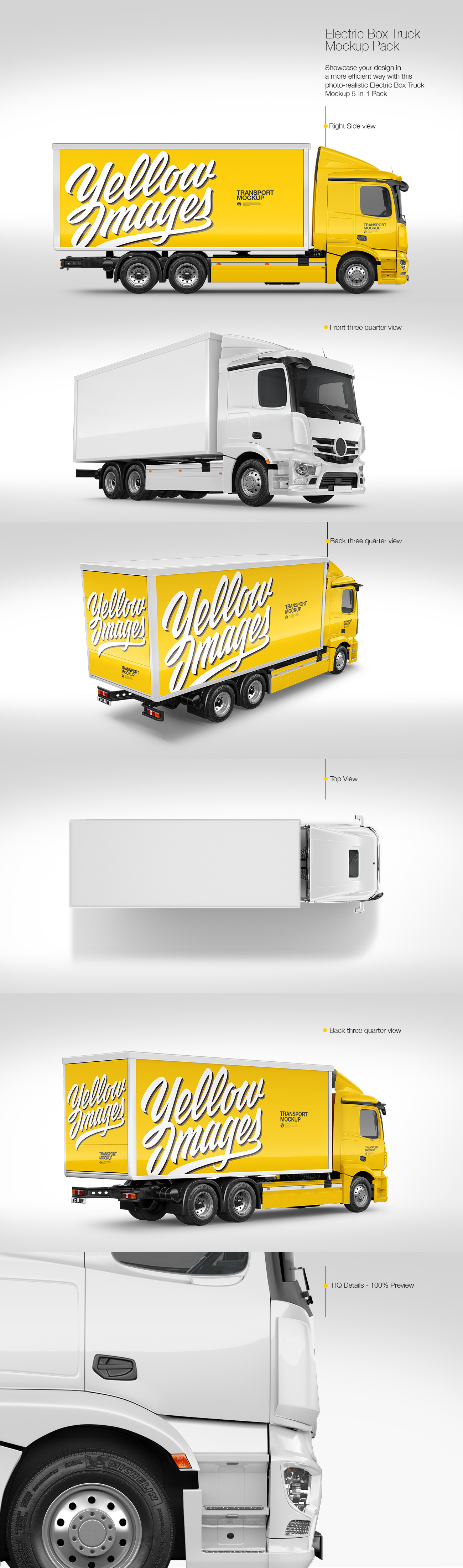 Box Truck Mockup Pack Box Truck Mockup Pack