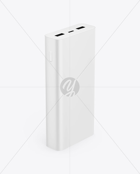 Matte Power Bank Mockup