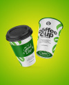 Two Paper Coffee Cups Mockup