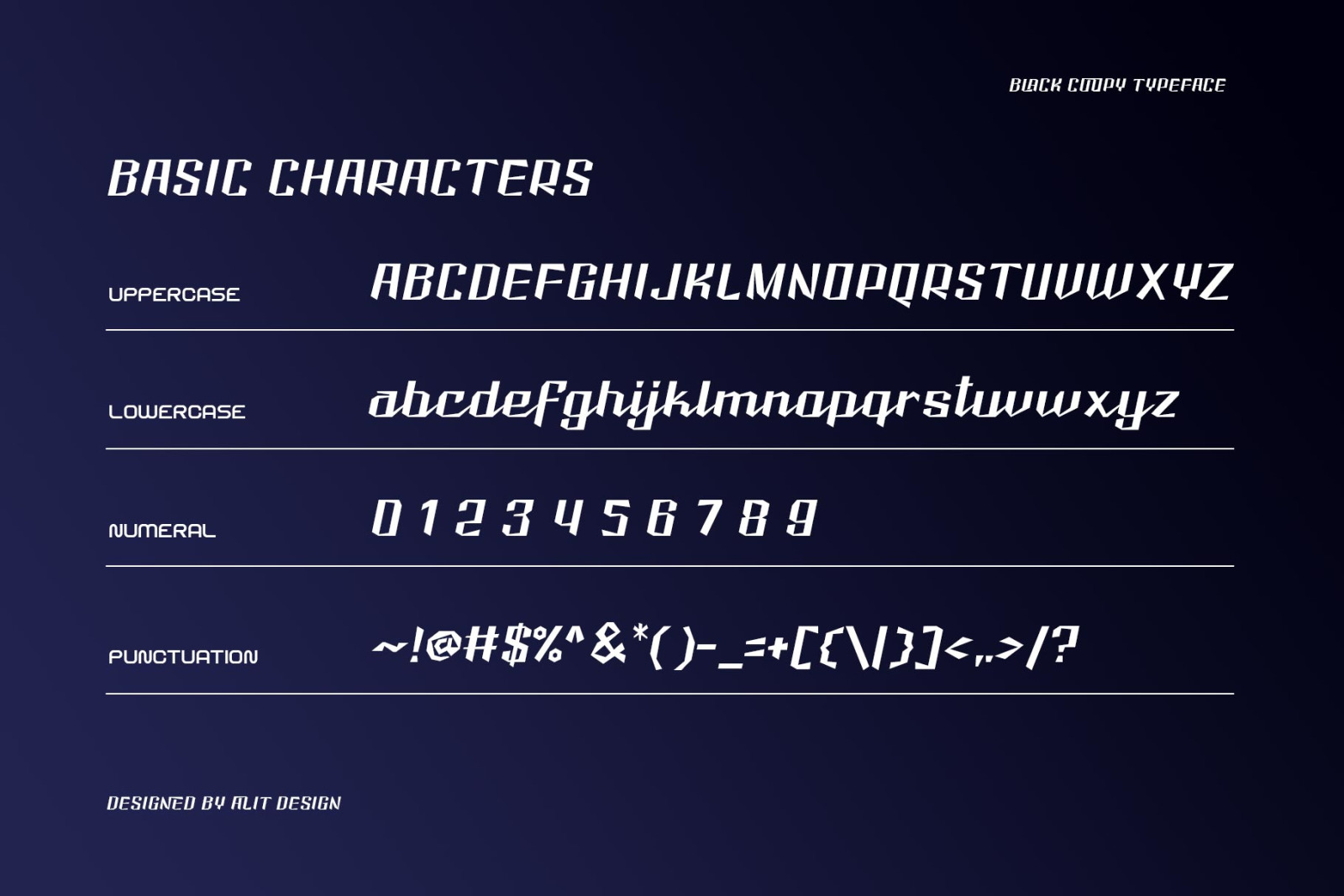 Black Coopy Typeface Black Coopy Typeface