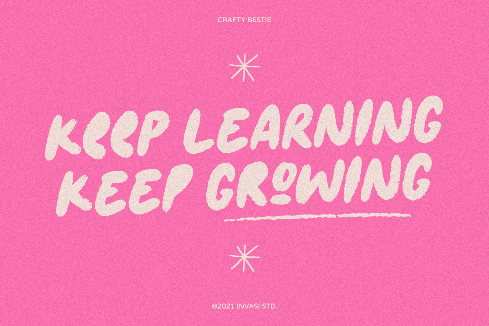 Crafty Bestie - Playful Brush Font Crafty Bestie - Playful Brush Font