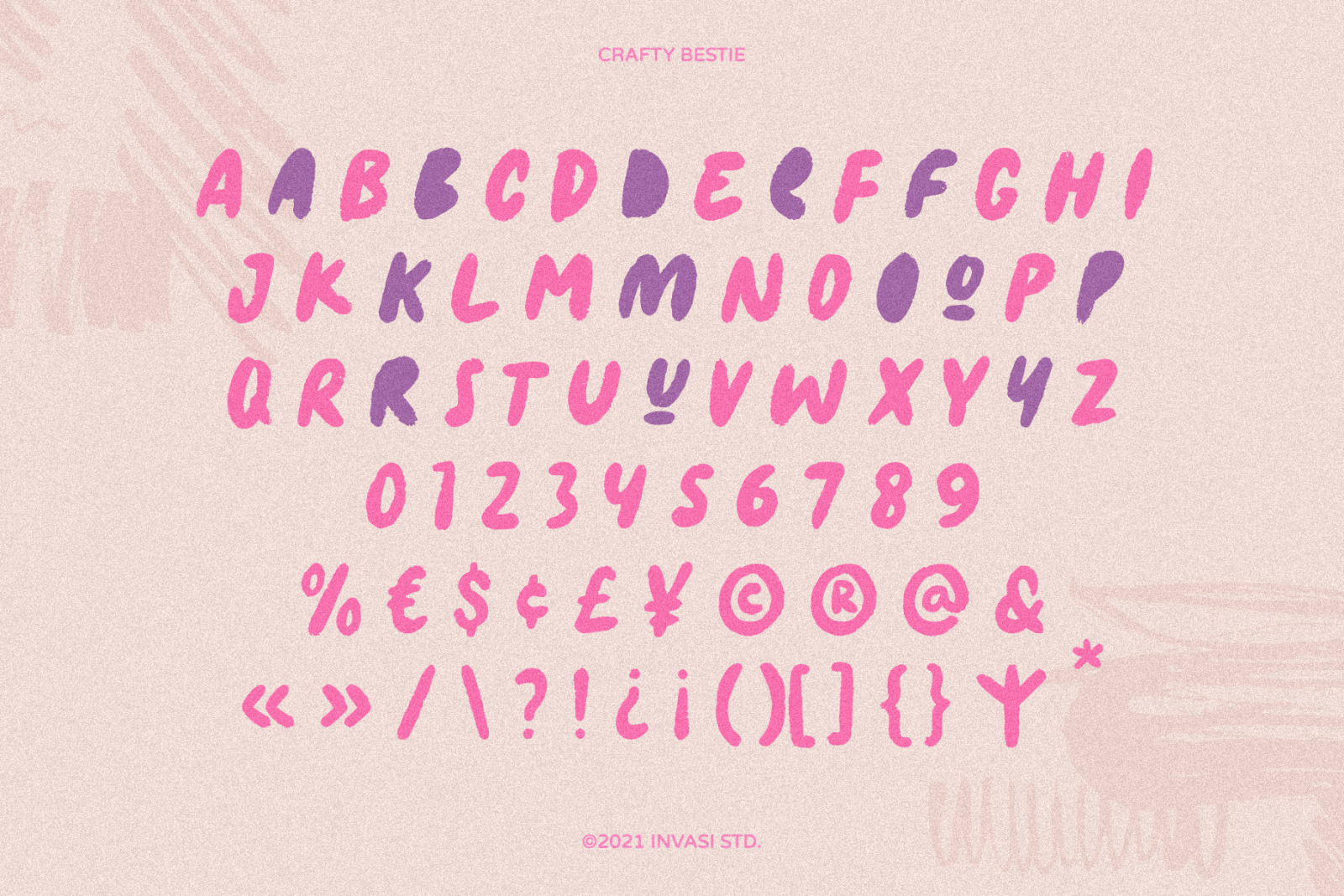 Crafty Bestie - Playful Brush Font Crafty Bestie - Playful Brush Font