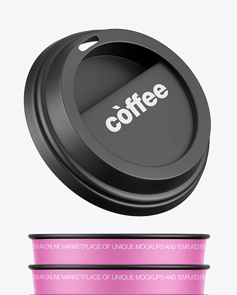 Matte Coffee Cup Mockup