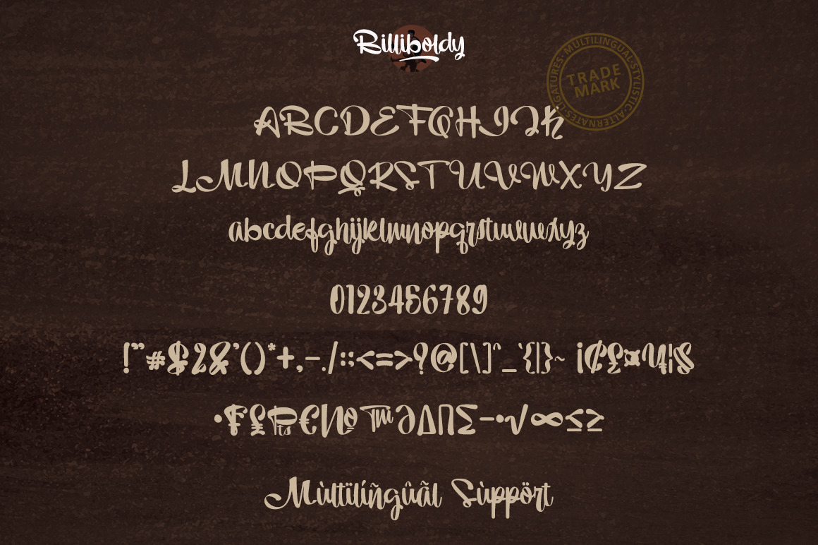 Billiboldy Font Billiboldy Font