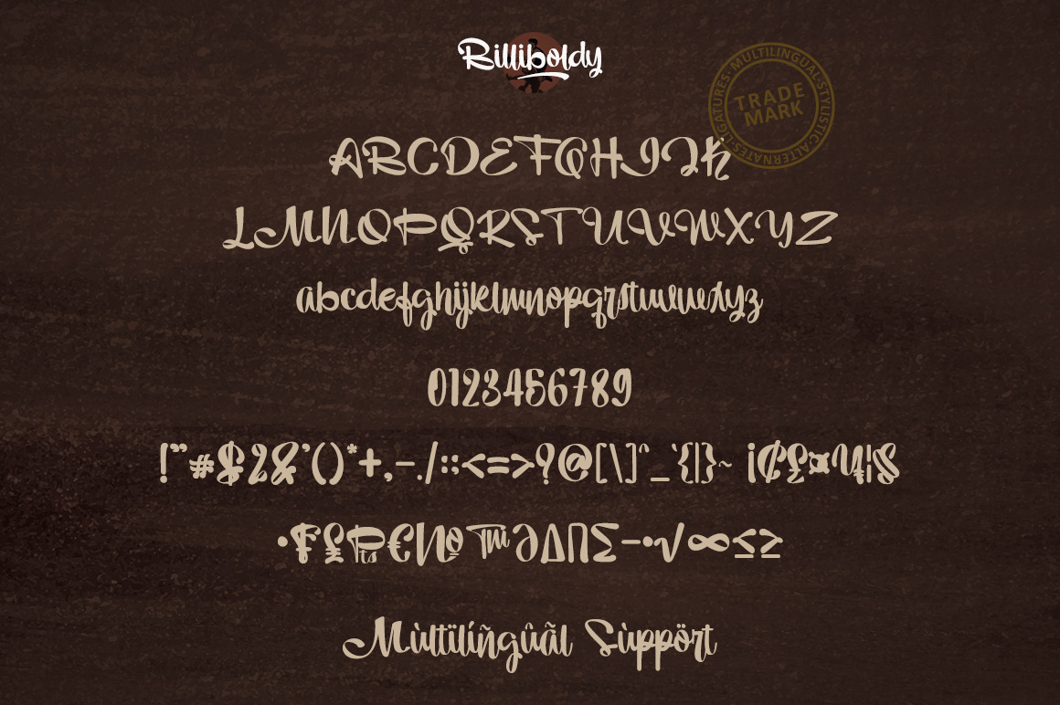 Billiboldy Font