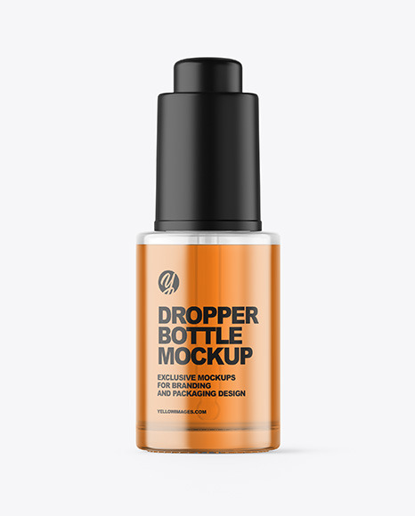 Color Liquid Dropper Bottle Mockup