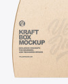 Kraft Curved Box w/ Handle Mockup