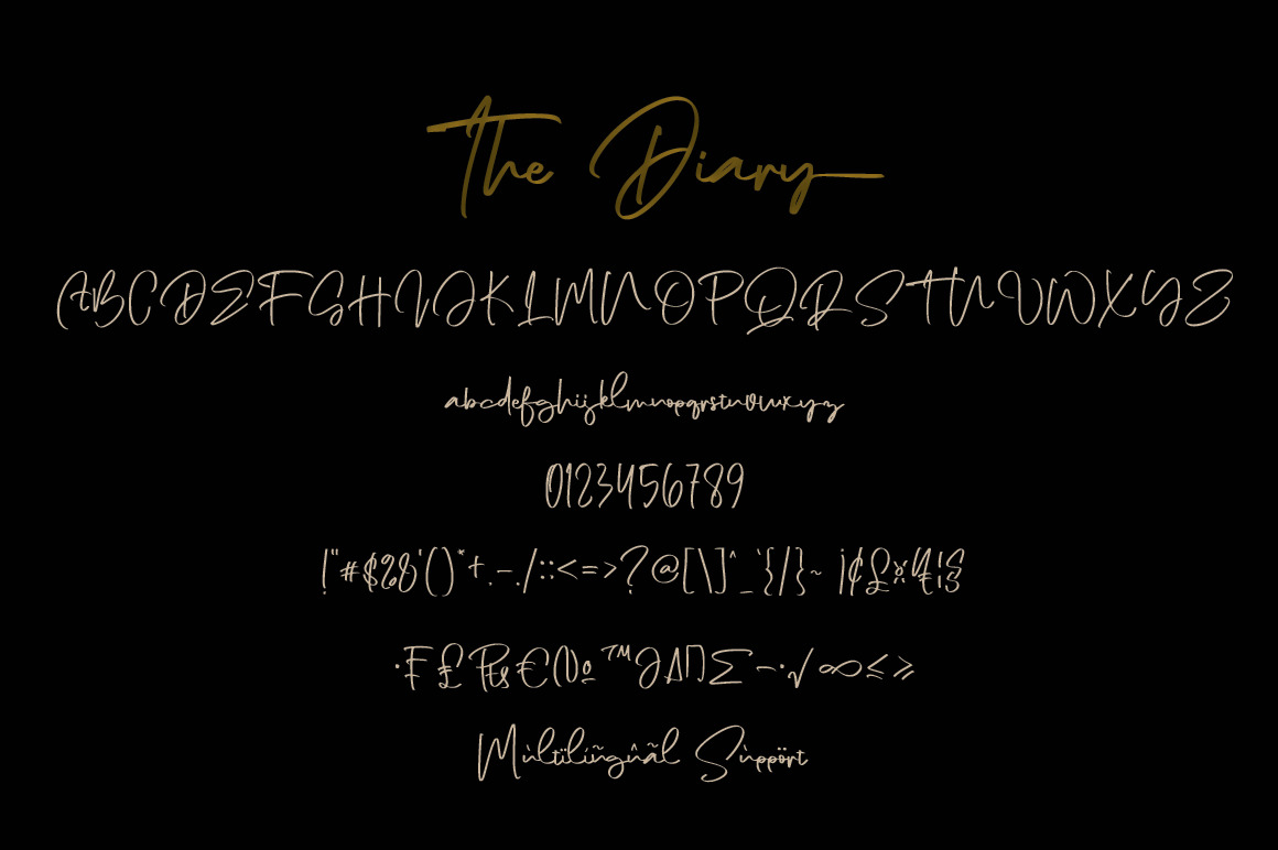 The Diary Font