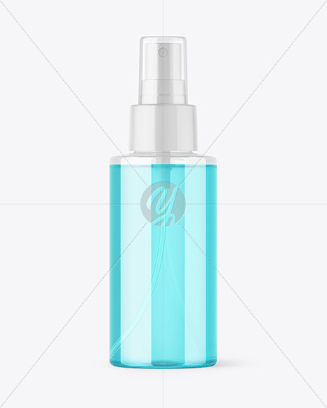 Clear Spray Bottle Mockup