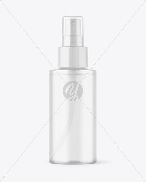 Frosted Spray Bottle Mockup