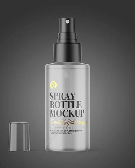 Frosted Spray Bottle Mockup