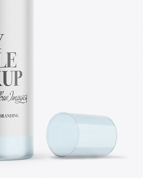 Frosted Spray Bottle Mockup