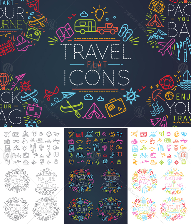 Travel Flat Icons