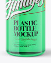 Clear Plastic Bottle With Transparent Liquid Mockup