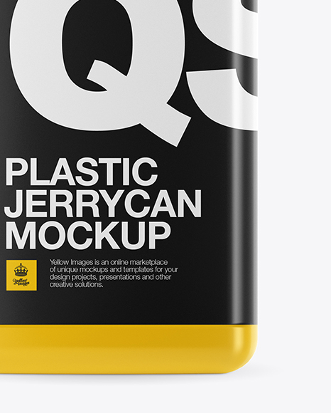 Glossy Plastic Jerrycan Mockup