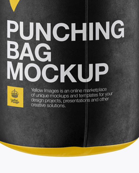 Punching Bag Mockup - Front View