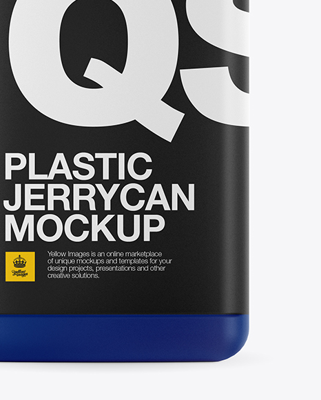 Matte Plastic Jerrycan Mockup