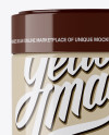 Glossy Coffee Jar Mockup