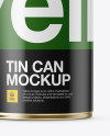 Tin Can Mockup - Front View