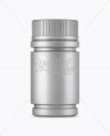 Matte Metallic Pill Bottle Mockup