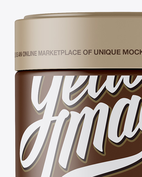 Matte Coffee Jar Mockup