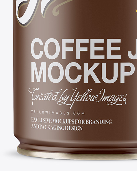 Matte Coffee Jar Mockup