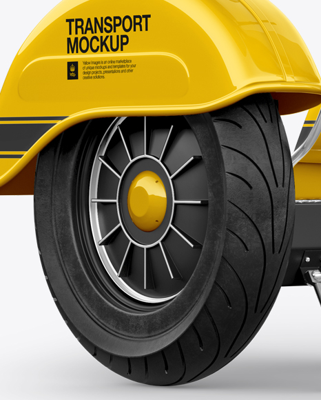 Z Scooter Bel & Bel Mockup - Right Half Side View - Free Download