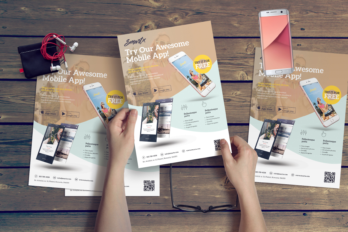 Mobile App Flyer Mobile App Flyer