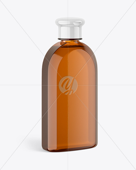 Amber Shampoo Bottle Mockup