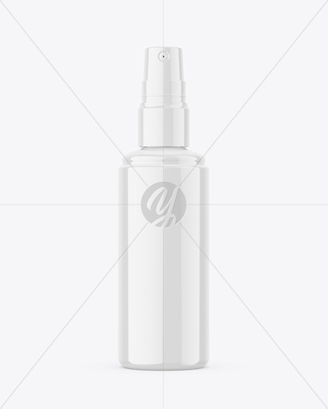 Glossy Spray Bottle Mockup Glossy Spray Bottle Mockup