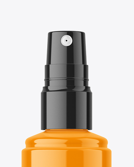 Glossy Spray Bottle Mockup Glossy Spray Bottle Mockup